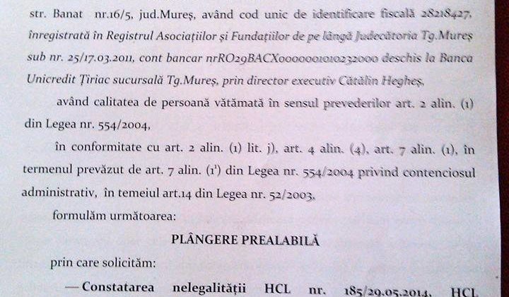 Răspunsul Primăriei la plângerea prealabilă a AMPER și continuarea demersului