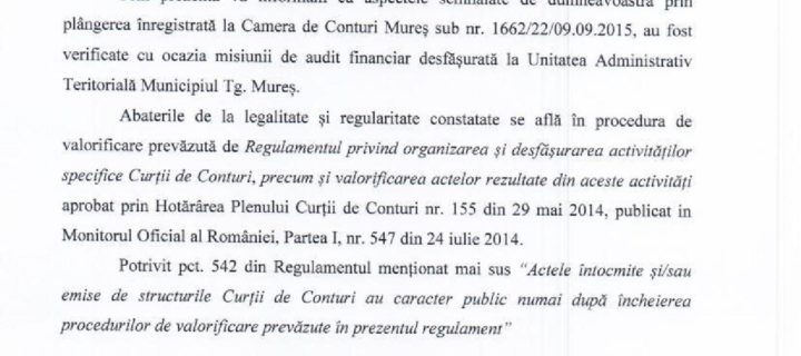 Ce spune Curtea de Conturi legat de finanțarea de către Primărie a cluburilor sportive